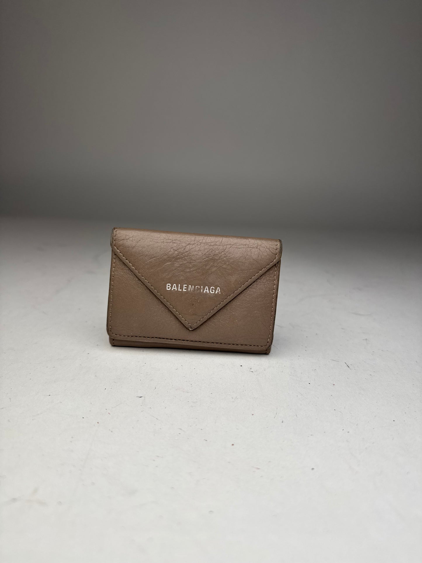 Vintage Balenciaga Leather Postal Card Holder Brown