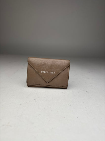Vintage Balenciaga Leather Postal Card Holder Brown