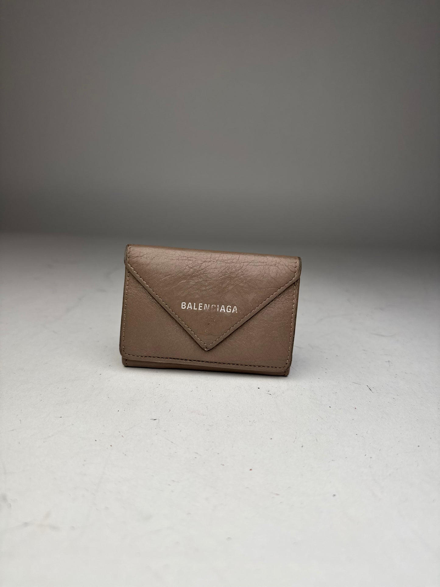 Vintage Balenciaga Leather Postal Card Holder Brown
