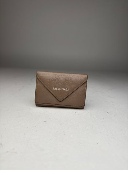 Vintage Balenciaga Leather Postal Card Holder Brown