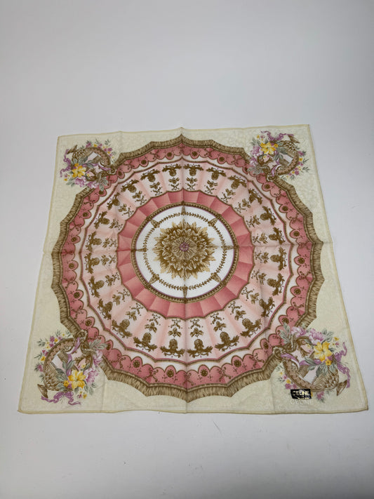 Écharpe Céline Vintage Jaune Rose