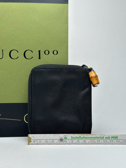 Vintage Gucci Bamboo Wallet black
