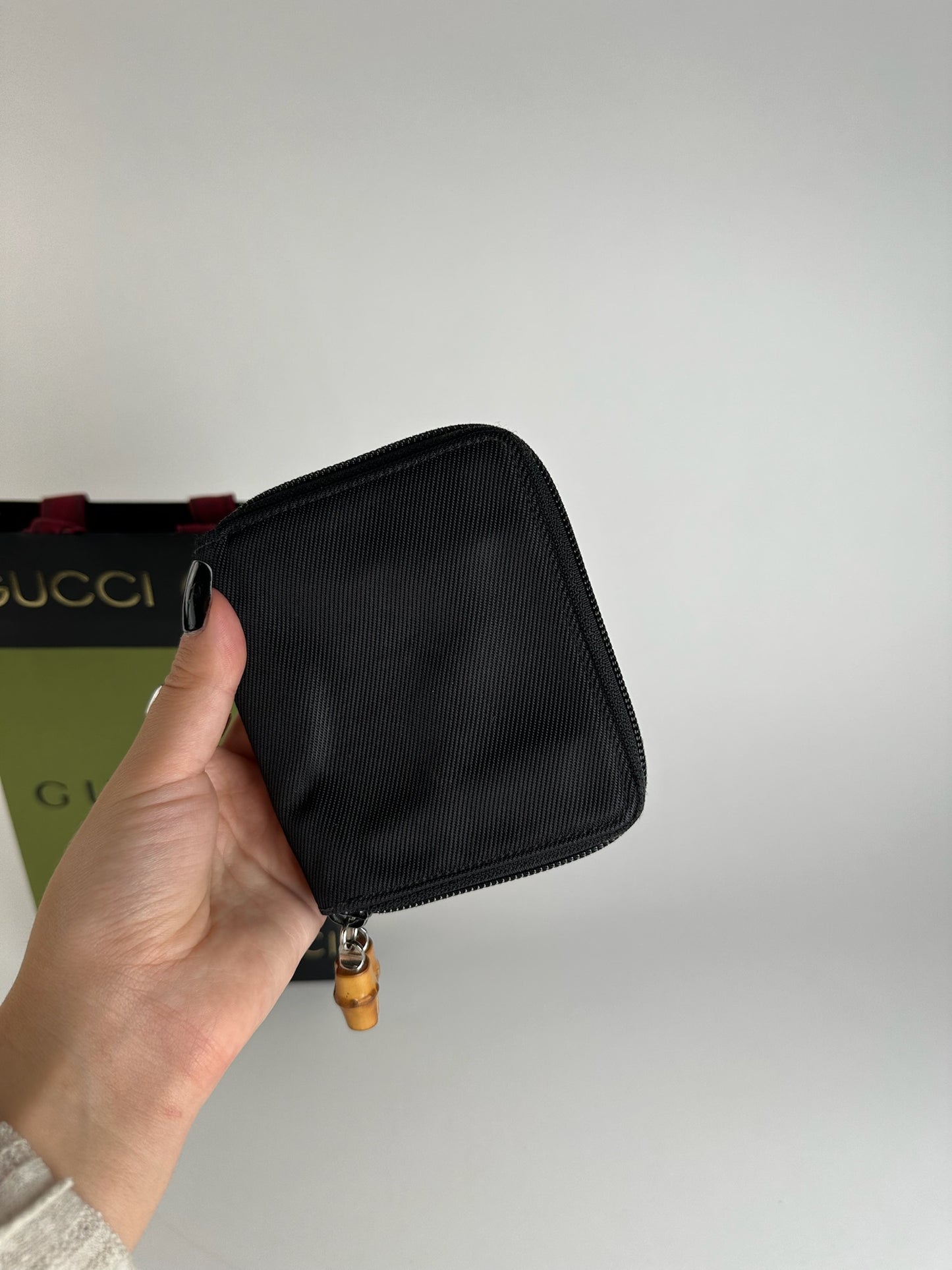 Vintage Gucci Bamboo Wallet black