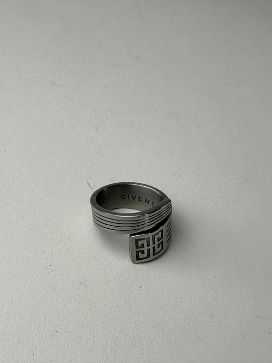 Vintage Givenchy Steel Ring Anthracite