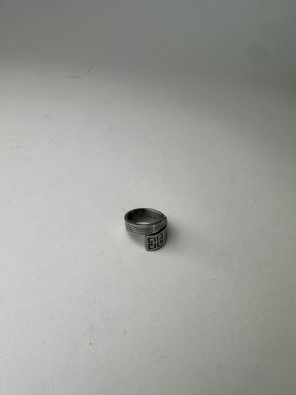 Vintage Givenchy Steel Ring Anthracite