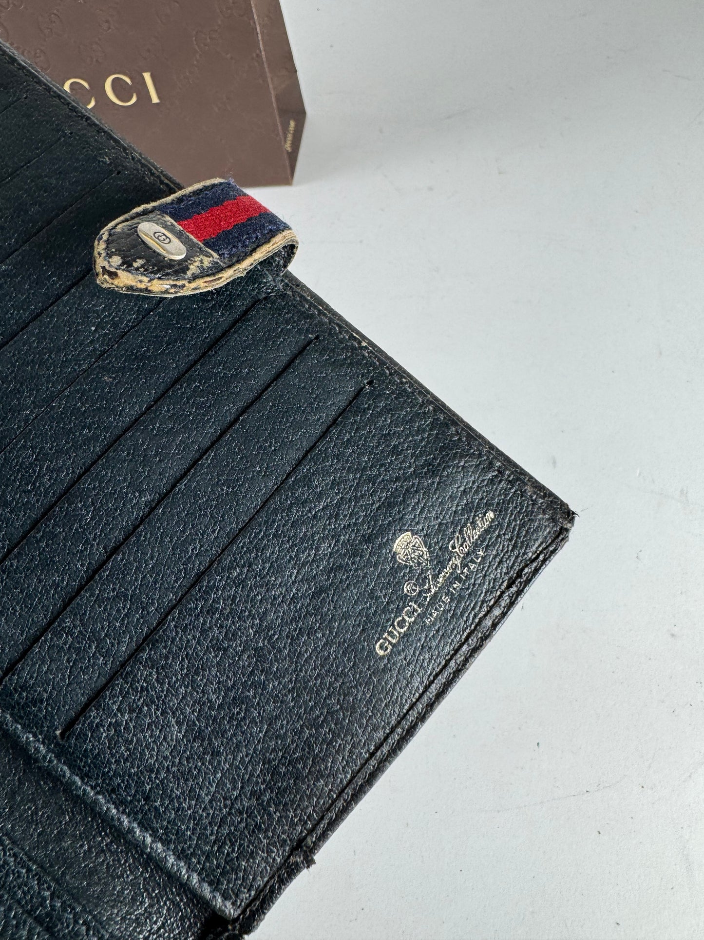 Vintage Gucci Ophidia Monogram Leather Wallet