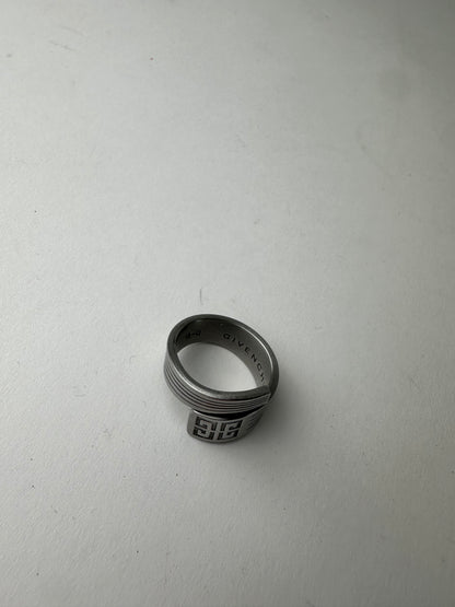 Vintage Givenchy Steel Ring Anthracite