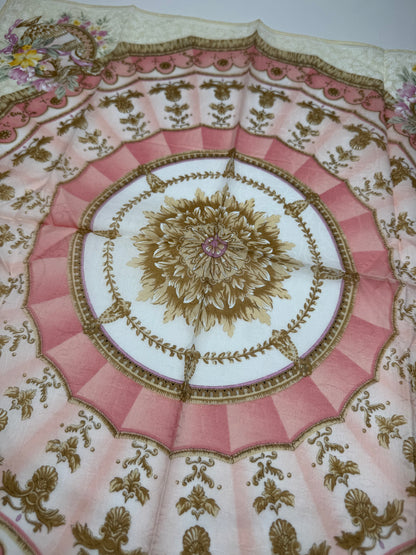 Vintage Celine Scarf Yellow pink