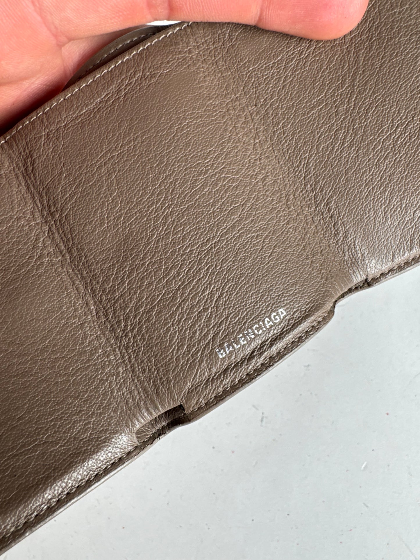 Vintage Balenciaga Leather Postal Card Holder Brown