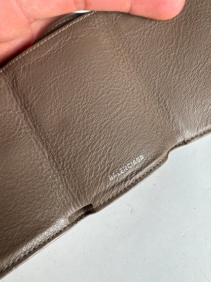 Vintage Balenciaga Leather Postal Card Holder Brown