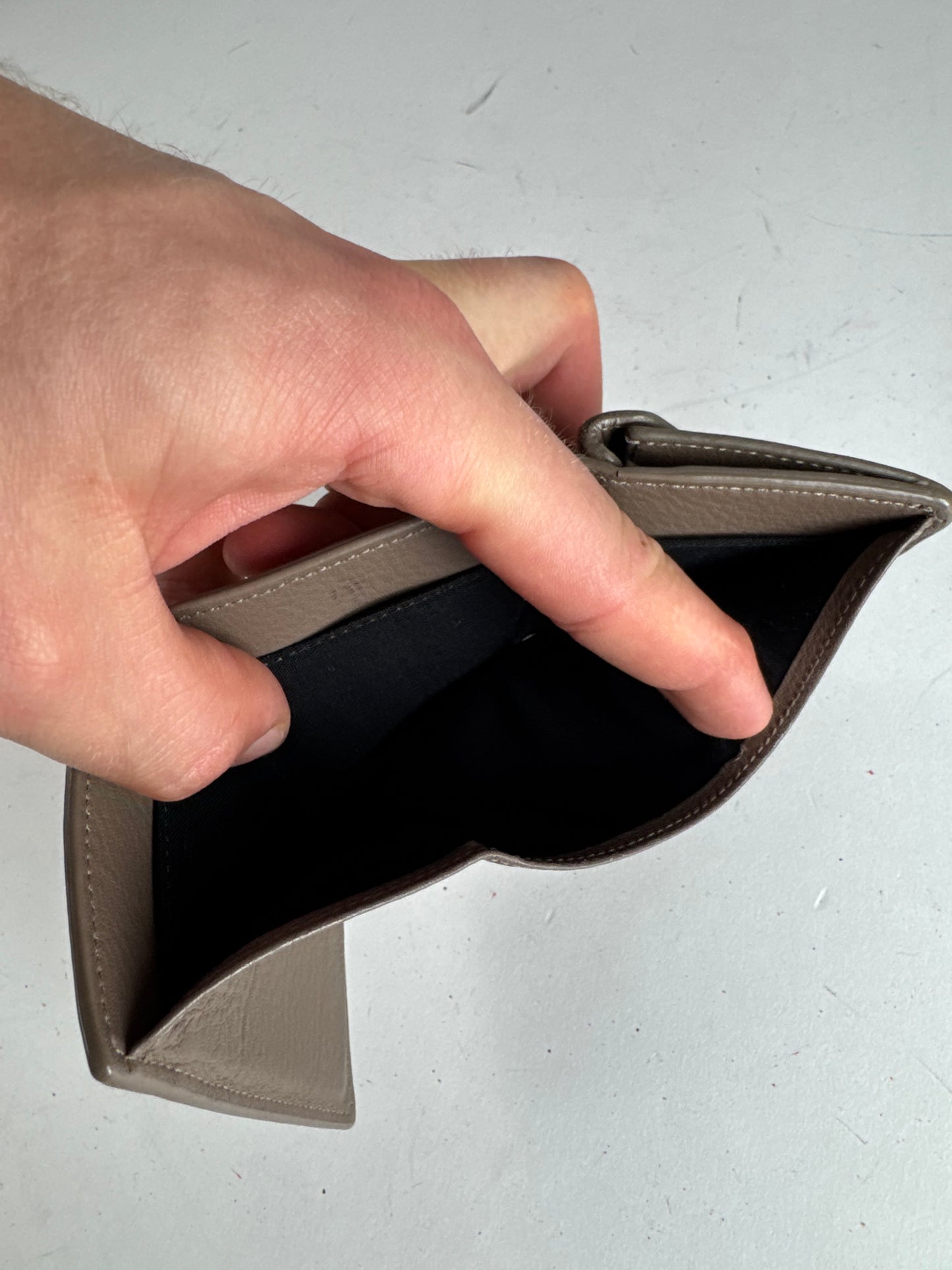 Vintage Balenciaga Leather Postal Card Holder Brown