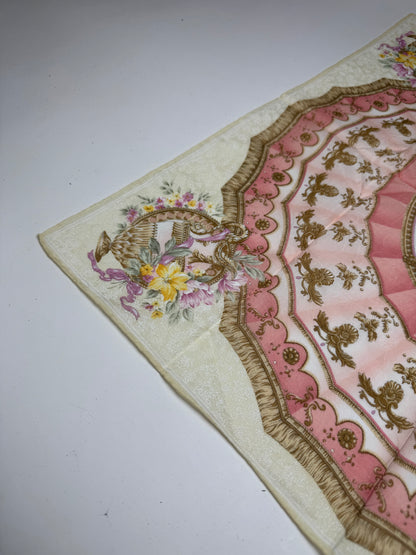 Vintage Celine Scarf Yellow pink