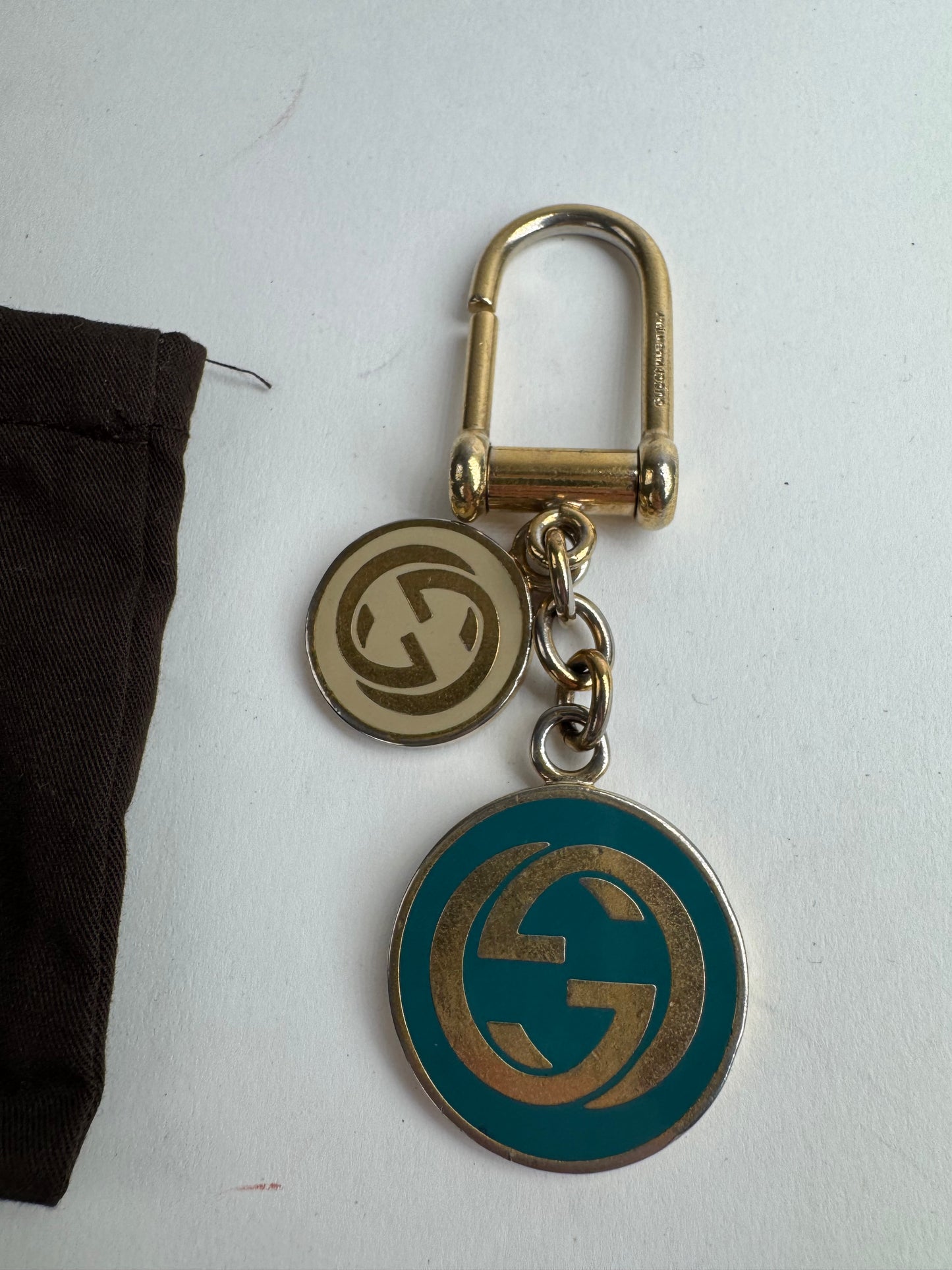 Vintage Gucci Metal GG Pendant