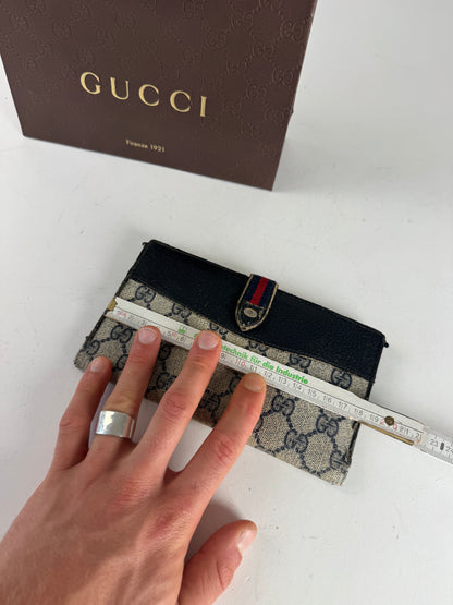 Vintage Gucci Ophidia Monogram Leather Wallet