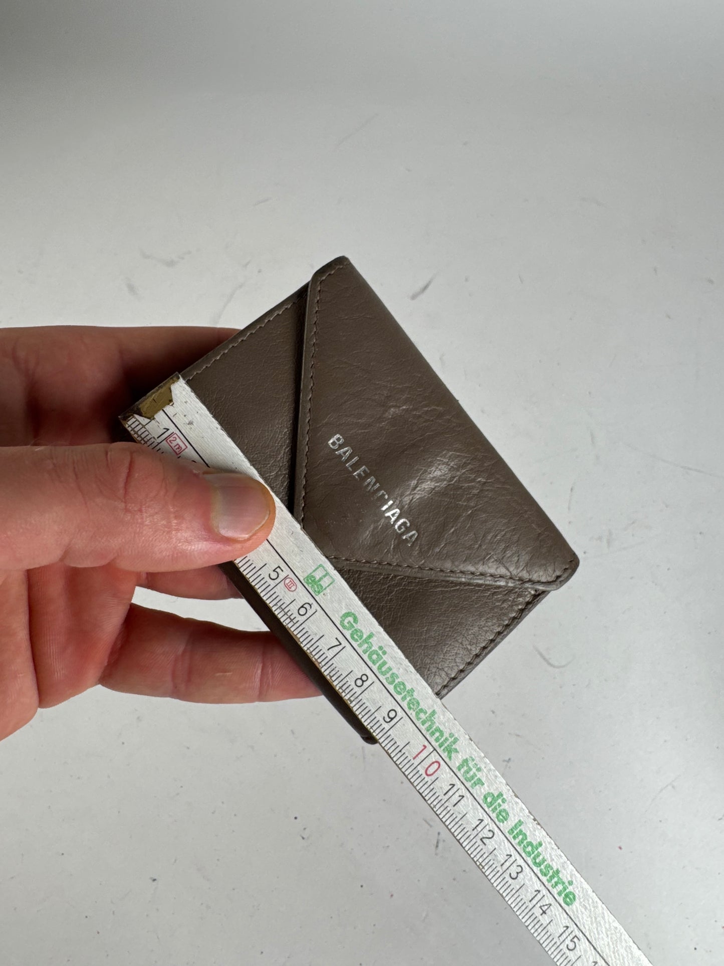 Vintage Balenciaga Leather Postal Card Holder Brown