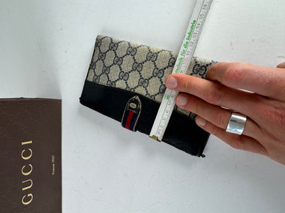 Vintage Gucci Ophidia Monogram Leather Wallet