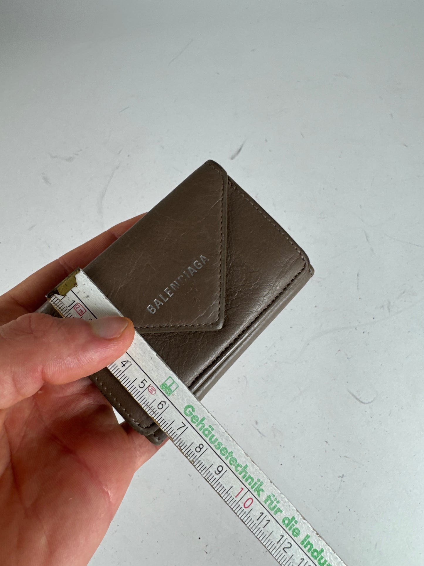 Vintage Balenciaga Leather Postal Card Holder Brown