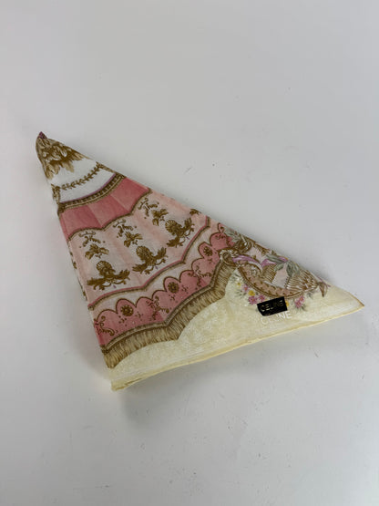 Vintage Celine Scarf Yellow pink