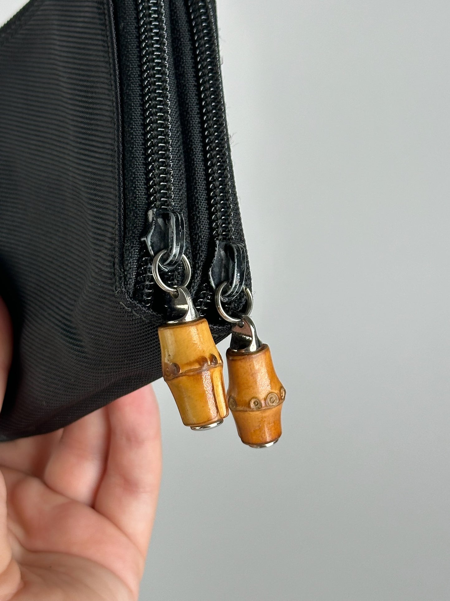 Vintage Gucci Bamboo Wallet black