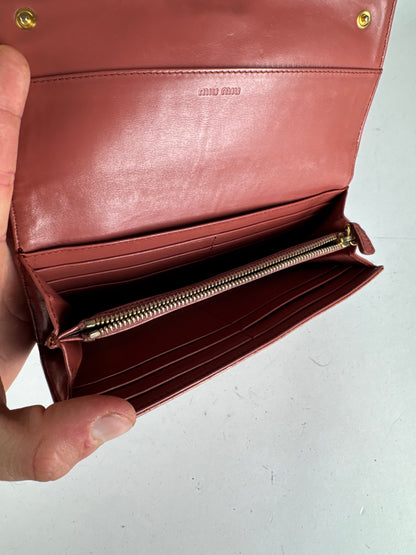Vintage Miu Miu Leather wallet Orange