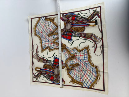 Vintage Celine scarf white beige