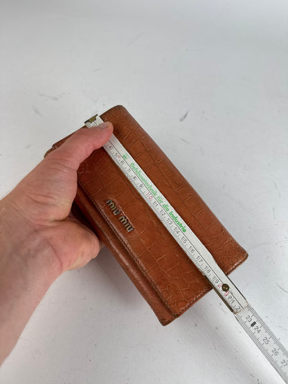 Vintage Miu Miu Leather wallet Orange