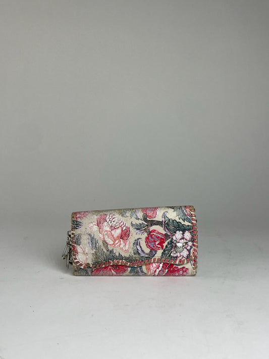 Vintage Vivienne Westwood Floral Leather Multicolor Key Holder