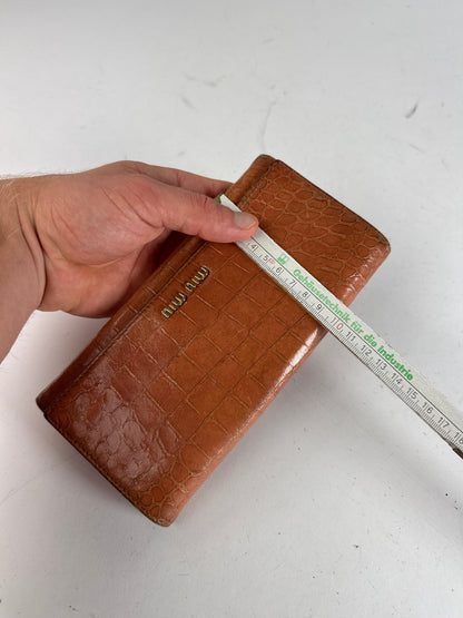 Vintage Miu Miu Leather wallet Orange