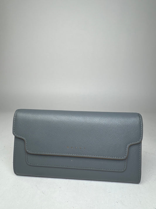 Vintage Marni Leather Wallet Blue