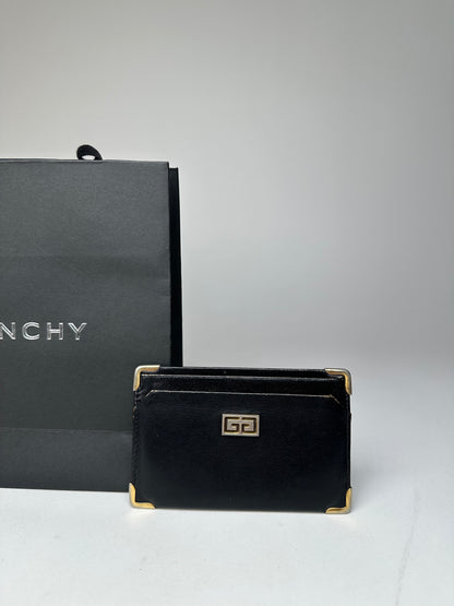 Vintage Givenchy Leather Card Holder Black