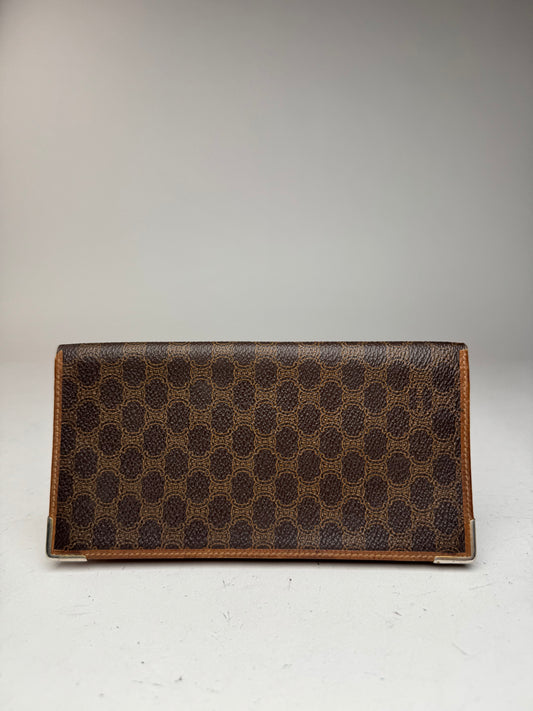 Vintage Celine Paris monogram ID holder / card holder brown