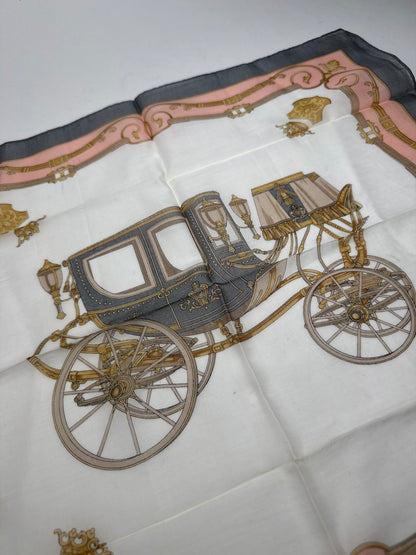 Vintage Celine Scarf Pink Grey