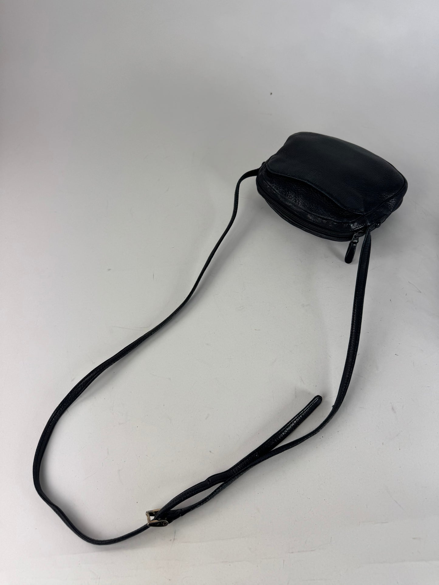 Vintage Givenchy 4G Leather Crossbody / Shoulder Bag Black