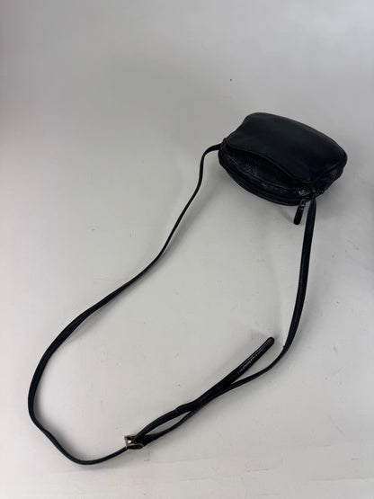Vintage Givenchy 4G Leather Crossbody / Shoulder Bag Black
