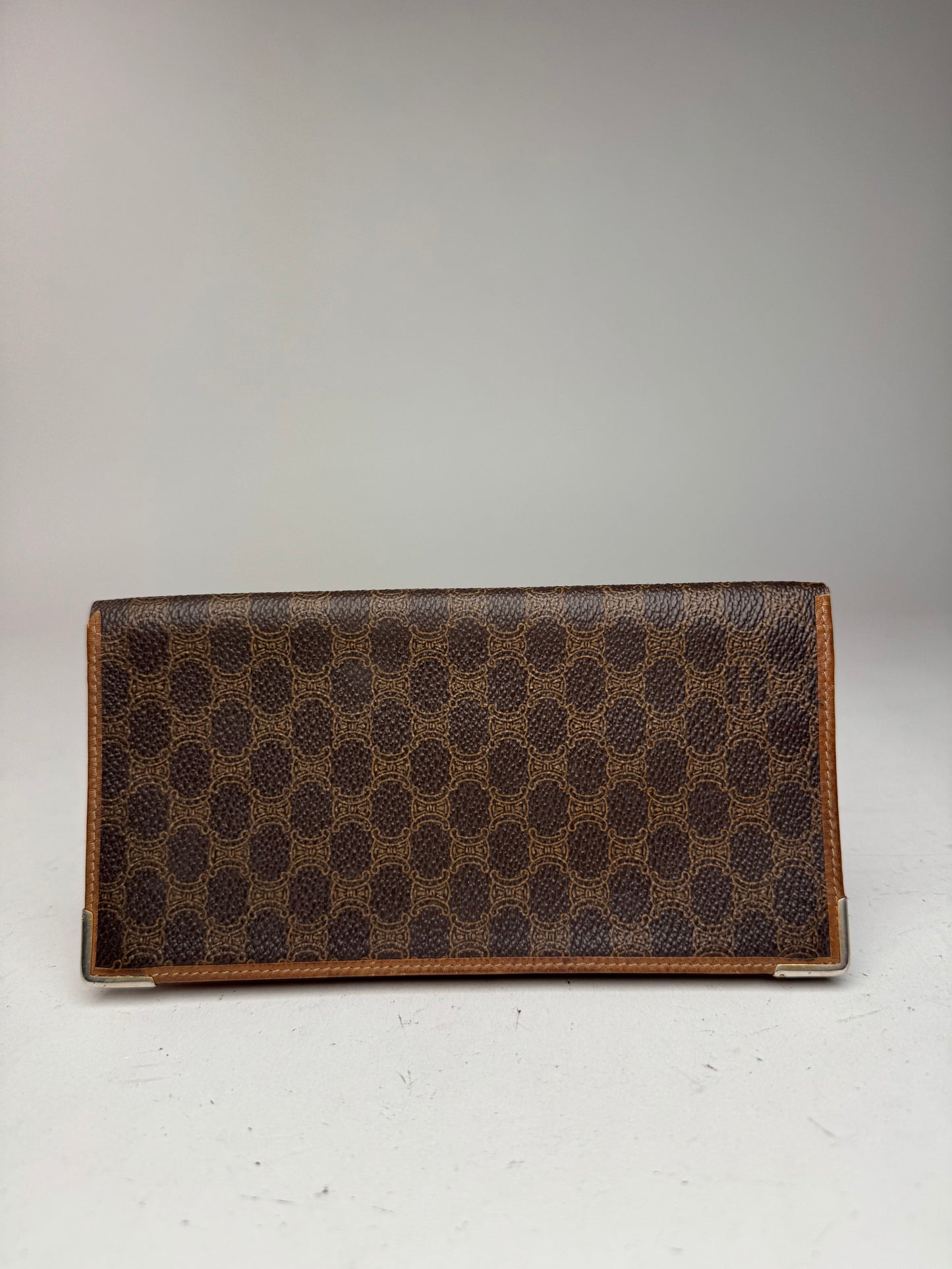 Vintage Celine Paris monogram ID holder / card holder brown