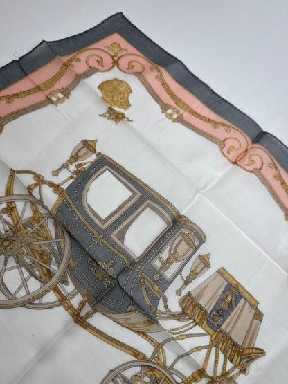 Vintage Celine Scarf Pink Grey