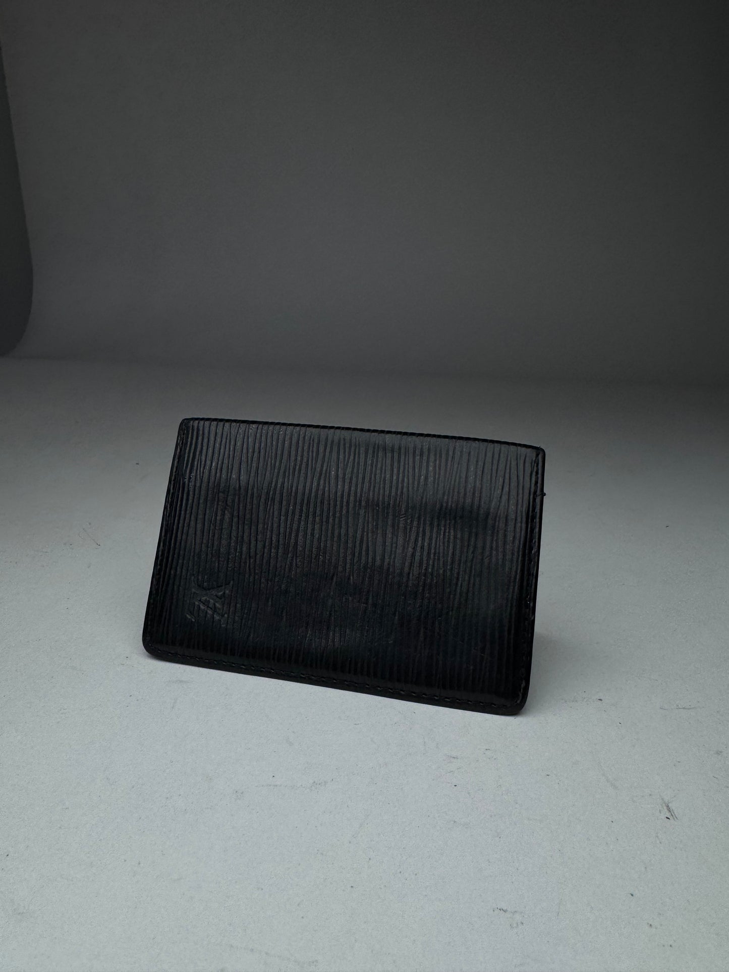 Vintage Louis Vuitton EPI Leather Card Holder Black