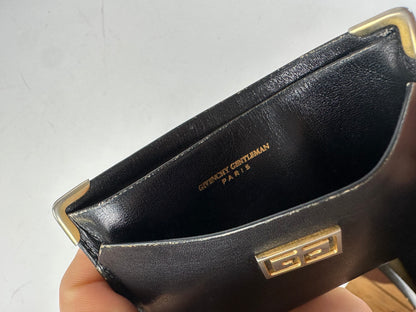 Vintage Givenchy Leather Card Holder Black