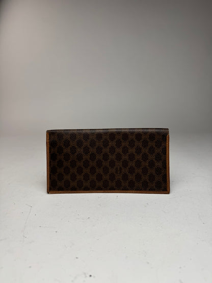 Vintage Celine Paris monogram ID holder / card holder brown