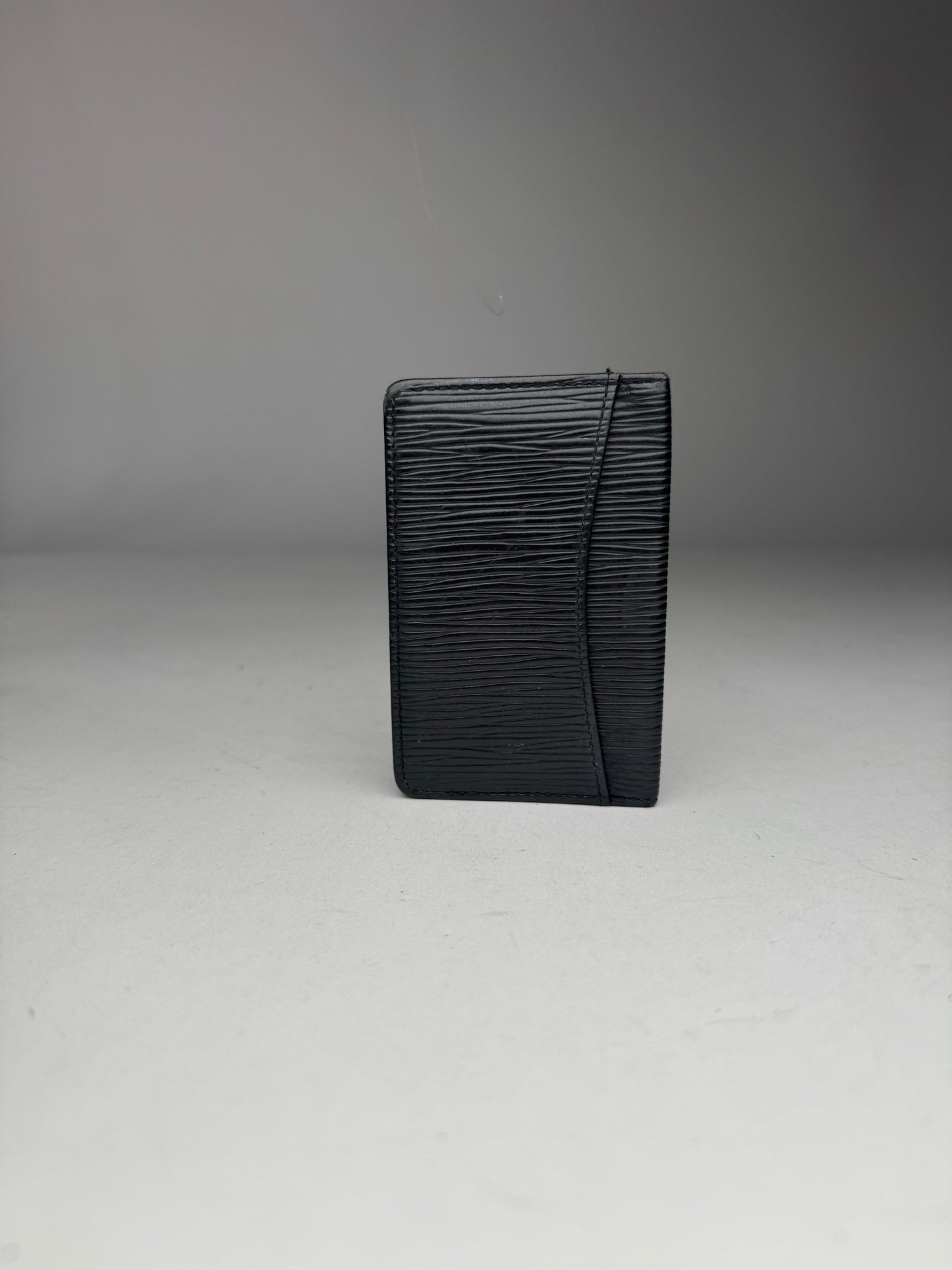 Vintage Louis Vuitton EPI Leather Card Holder Black