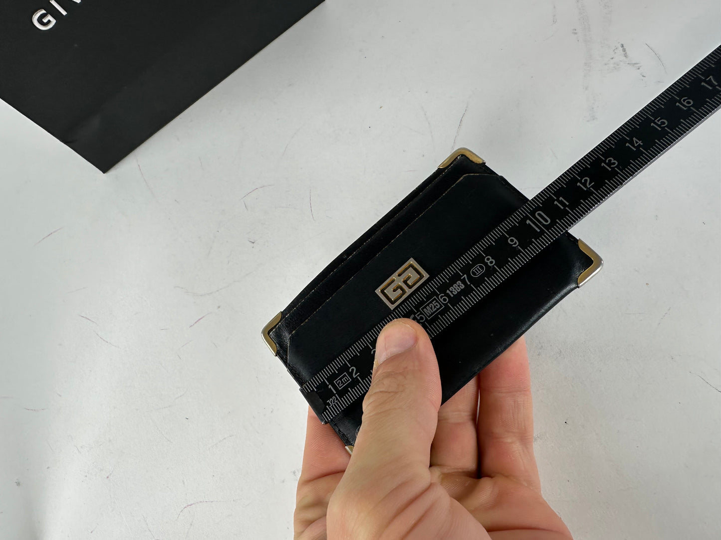 Vintage Givenchy Leather Card Holder Black