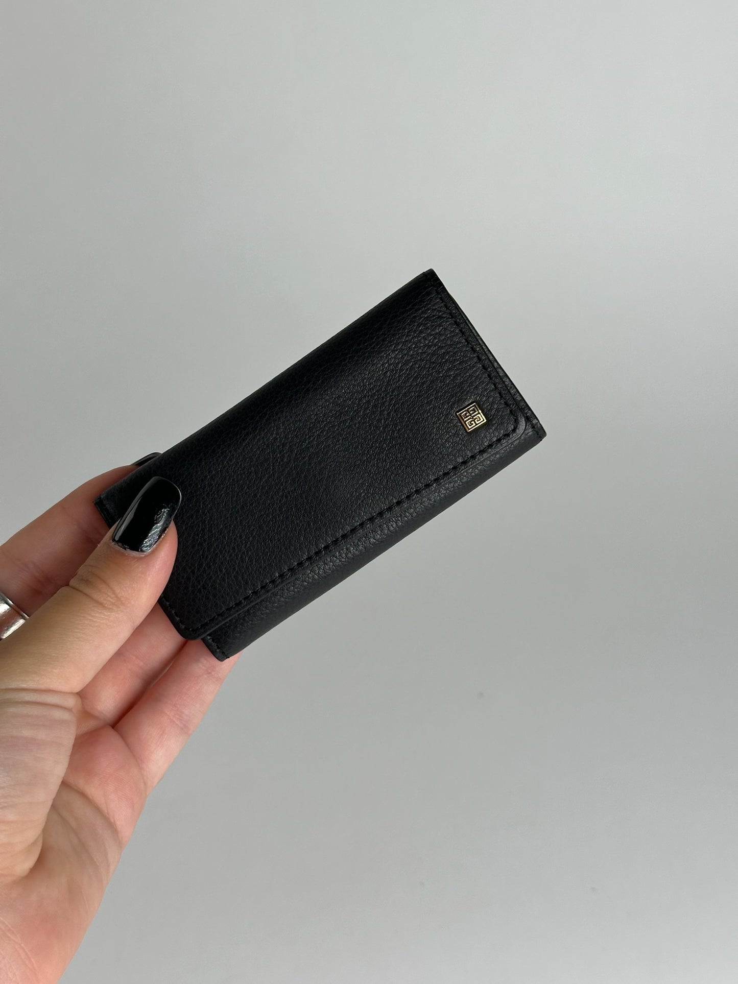 Vintage Givenchy Leather key holder black