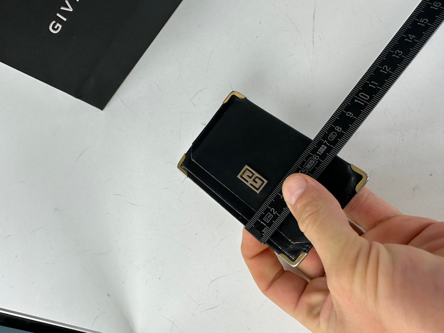 Vintage Givenchy Leather Card Holder Black