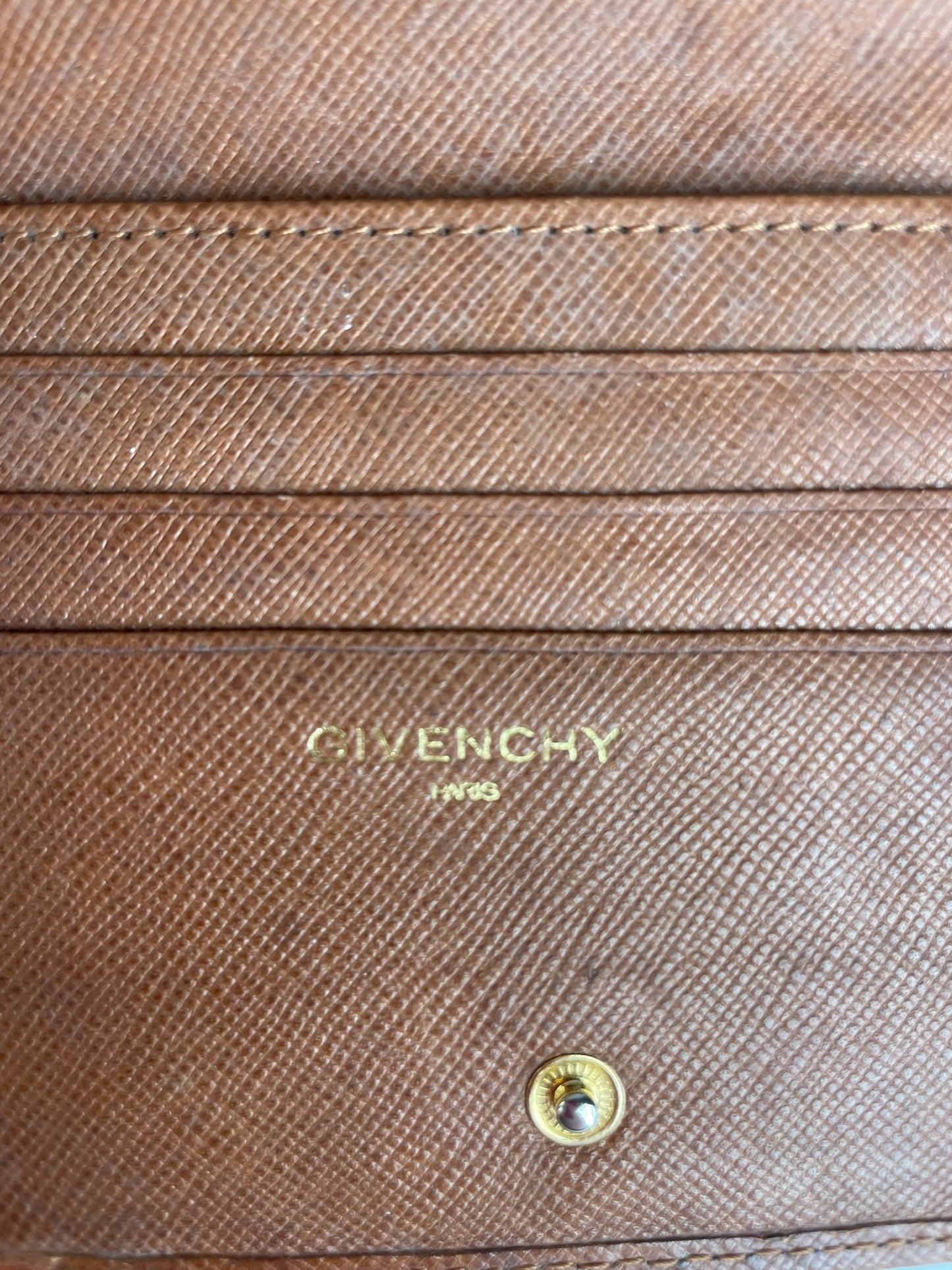 Vintage Givenchy Leather Wallet Brown