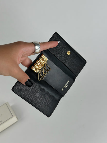Vintage Givenchy Leather key holder black