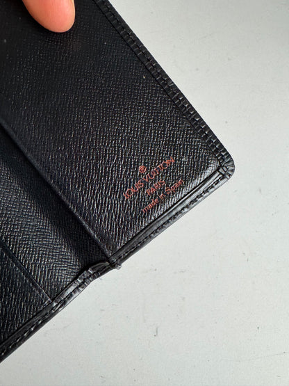 Vintage Louis Vuitton EPI Leather Card Holder Black