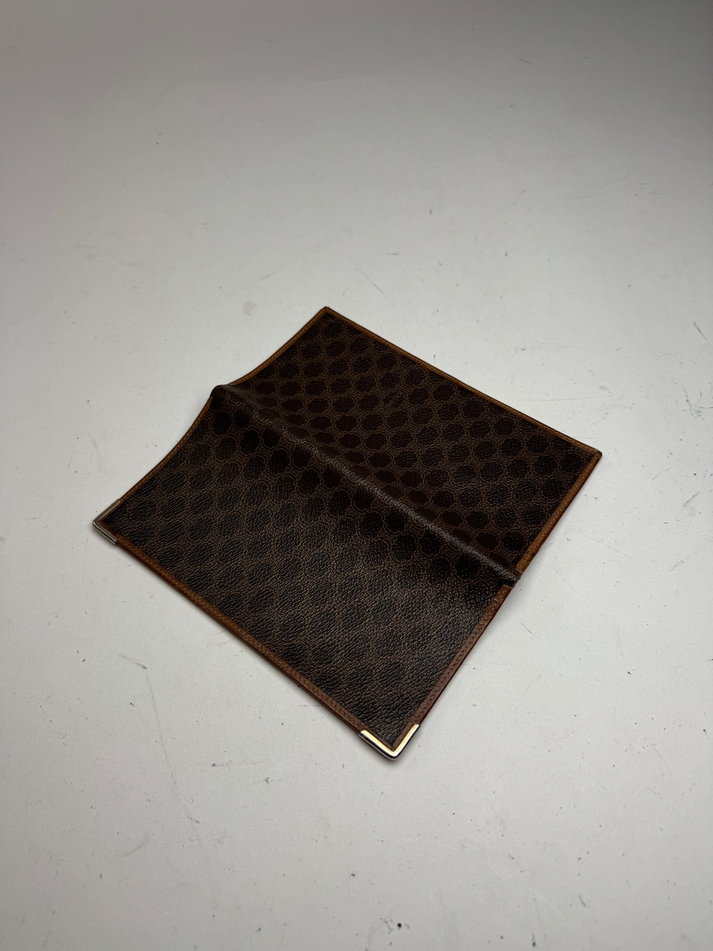 Vintage Celine Paris monogram ID holder / card holder brown