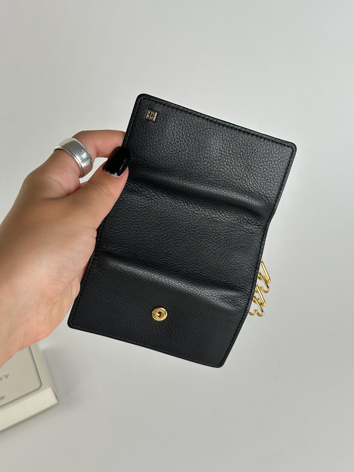 Vintage Givenchy Leather key holder black