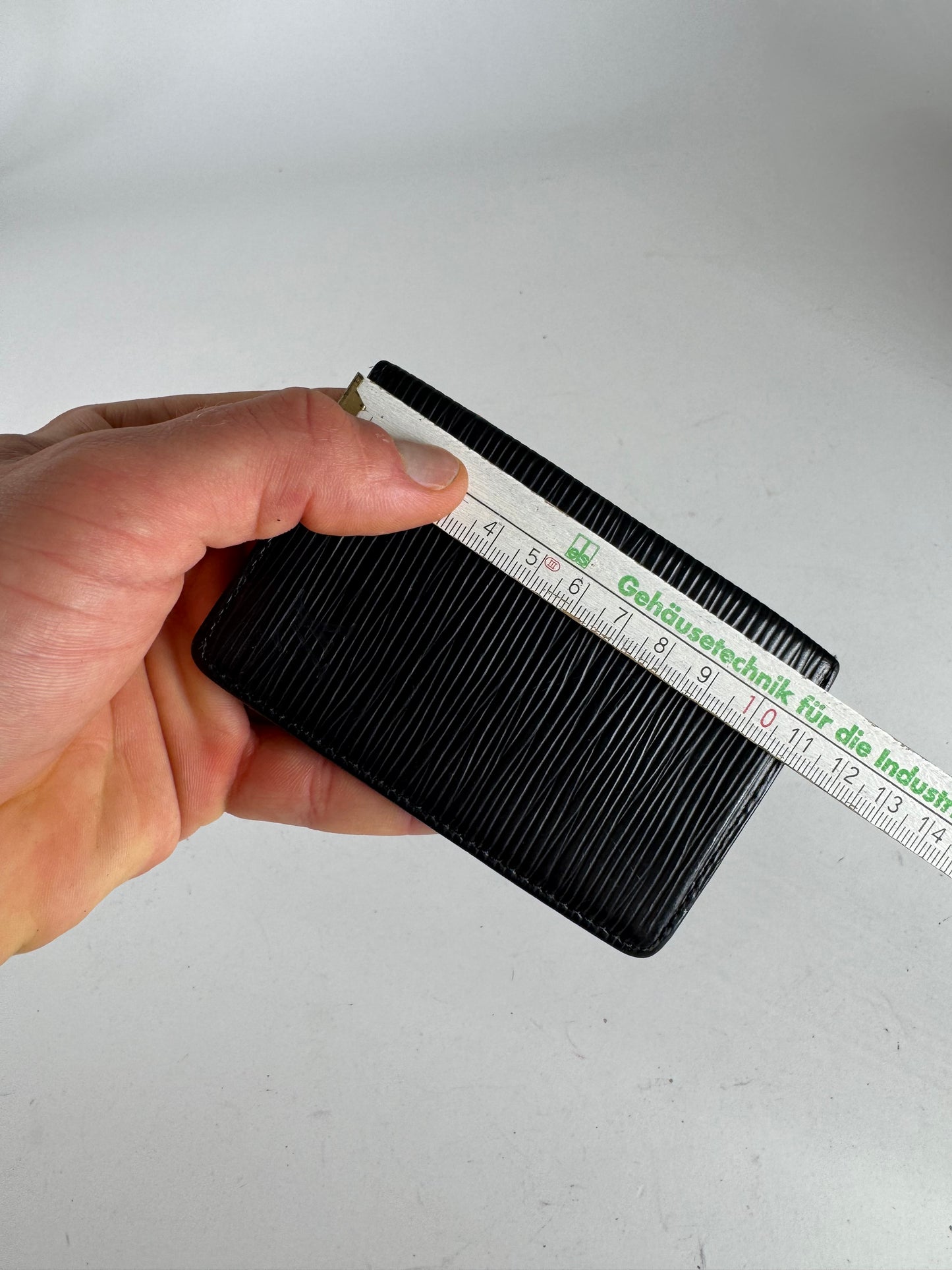 Vintage Louis Vuitton EPI Leather Card Holder Black