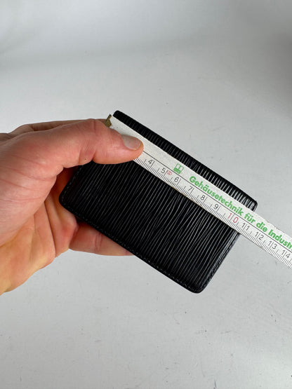 Vintage Louis Vuitton EPI Leather Card Holder Black